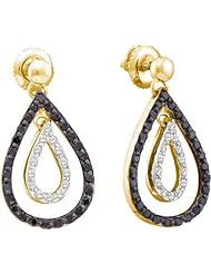 0.78CTW BLACK DIAMOND FASHION EARRING