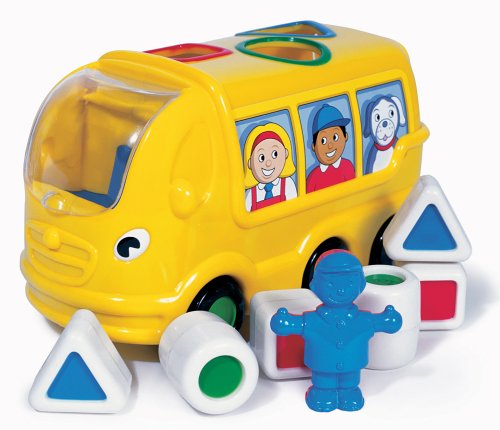 Childrens Toyshop  Used : Wow - Sidney School Bus Friction Powered Shape Sorter Bus