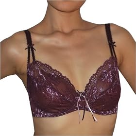 Buy Ladies Perfect Fit Grey and Purple Padless Underwire Bra - 34D by Bras