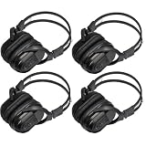 Buy 4 Pack of Folding Universal Rear Entertainment System Infrared Headphones Wireless...