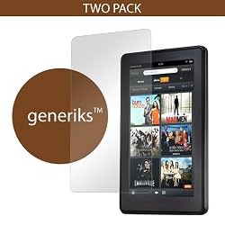 Generiks TM Amazon Kindle Fire *ANTI-FINGERPRINT* Screen Protectors (2 Pack!!!)