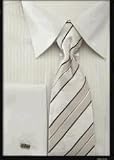 Men's French Cuff Dress Shirt Set $49