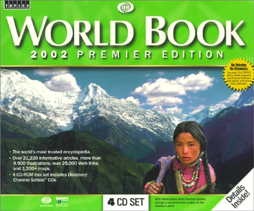  : World Book Encyclopedia 2002 Premiere Edition (4 CD-ROM)