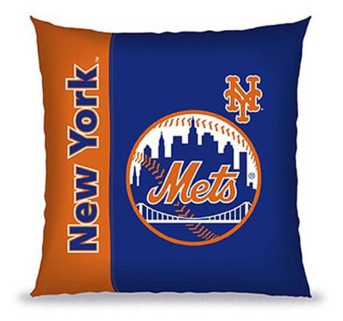 Buy Biederlack New York Mets Vertical Stitch Pillow by Biederlack