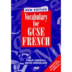 Vocabulary for GCSE French
