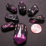 Crystal Dice in Oblivian Purple Dice Set