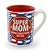 Enesco Our Name is Mud by Lorrie Veasey 16-Ounce Super Mom Mug, 4.5-Inch