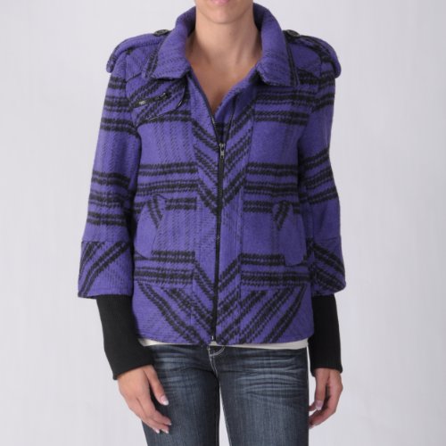 CiSono by Adi Juniors Plaid Wool Coat
