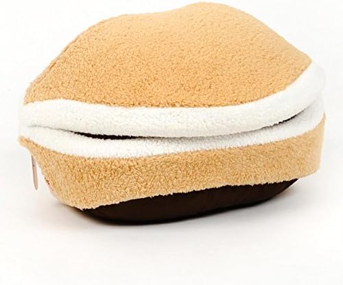 GEEDIAR Hamburger Design Pet Bed Soft Comfortable Dogs Sleeping Bag Cats Bed Mats