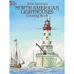 North American Lighthouses Coloring Book