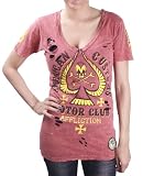 Images: AFFLICTION Dead Spade American Customs Womens T-Shirt AFFLICTION Dead Spade American Customs Womens T-Shirt