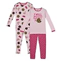 Infant/Toddler Girls' Just One Year 4pc Cotton Pajama Set - Pink