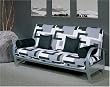 Evolution Full Size Silver Futon By Elite Furniture