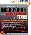 How to Incorporate and Start a Business in Texas: A Simple 6-Part Program