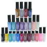 eSecure - Nail Art 24 Colour Striper Stylish Pen Polish Brushes