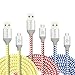 Micro USB Android Charger Cord, Eversame [3-Pack] 6Ft 1.8M Premium Nylon Braided USB2.0 A Male to Micro B Charger Cable with Aluminum Shell For Samsung Galaxy S6, HTC, LG, and more(Yellow Red Blue)