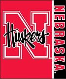 Nebraska Cornhuskers NCAA Stripes Raschel Blanket/ Throw 50 x 60