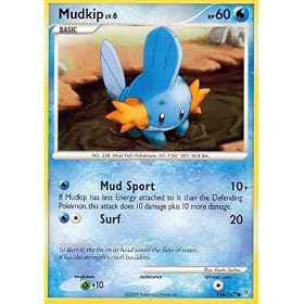 Pokemon Platinum Supreme Victors Single Card Mudkip #116 Common