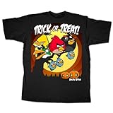 アングリーバード ハロウイーン Tシャツ TRICK OR TREAT ブラック アメリカ輸入品