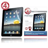 myGear Products LifeGuard Screen Protector Films for Apple iPad 2 2nd Generation - (4-Pack) Clear NEWEST MODEL & FREE SHIPPING