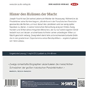 Joseph Fouché: Bildnis eines politischen Menschen (Ungekürzte Lesung, 1 mp3-CD)