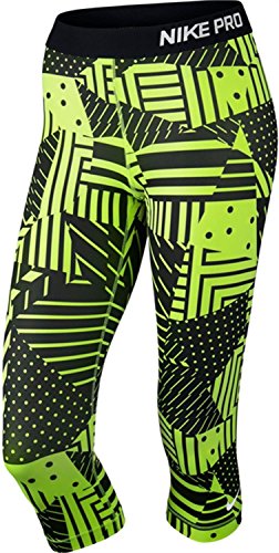 Nike Women's Pro Patch Work Tights,Volt