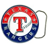 MLB Texas Rangers Pewter Team Logo Belt Buckle