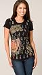 Christian Audigier Black Sugar Skull Tee