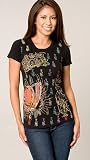 Christian Audigier Black Sugar Skull Tee