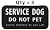 SERVICE DOG Black Rectangle Combo 8-Patch Set