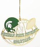 Baldwin Michigan State University Football Helmet 3-inch Sports Ornament
