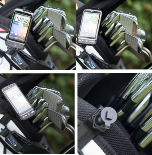 Cobra Golf Bags:Buybits Golf Bag Clip Mount & Dedicated Cradle for the HTC Desire Mobile / Smart Phone Images