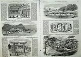 1858 SIWA TEMPLE NAGASAKI JAPAN COREANS FUSANKAI RIVER