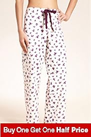 Pure Cotton Rose Print Pyjama Bottoms