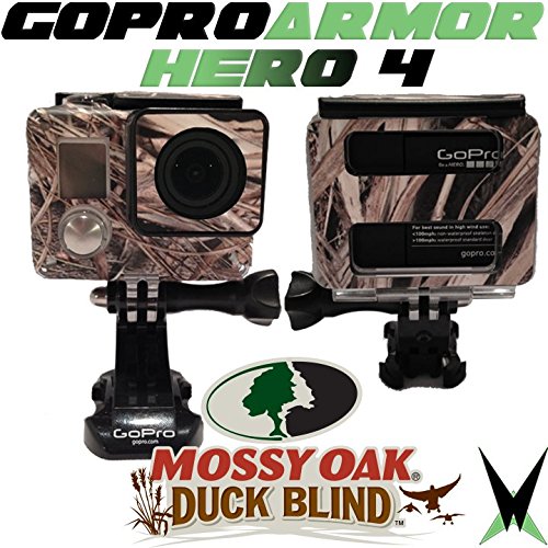 GoPro Hero 4 Housing Camo Skin Armor - Mossy Oak Duck Blind