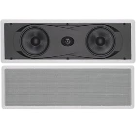 Yamaha Natural Sound Custom Easy-to-install In-Wall Flush Mount 2-Way 150 watts Speaker with 1" Titanium Dome Swivel Tweeter & Dual 6-1/2" Kevlar Cone Woofers for Enhanced Center Channel or In-Wall Speaker Sound From Your Plasma LCD Big Screen TV or any Home Theater System