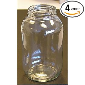Fisherbrand Clear Standard Wide Mouth Bottles; Polyvinyl Closures; 129 oz. (3810mL); Cap: 89mm-400