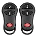 uxcell 2pcs New 3 Buttons Key Fob Remote Control Case Shell Replacement 04686481 for 2001-2005 Dodge