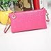 Doinshop Crocodile Messenger Bags Crossbody Clutch Women Shoulder Handbag (pink)