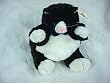 Baby Plumpee Black and White Cat Plush Toy 7" L