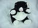 Baby Plumpee Black and White Cat Plush Toy 7" L