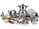 Magefesa Olympus Stainless Steel 24 Piece, Cookware Set