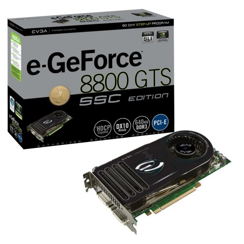 eVGA e-GeForce 8800 GTS SSC EDITION 640MB DDR3 PCI-Express Graphics Card-Lifetime Warranty