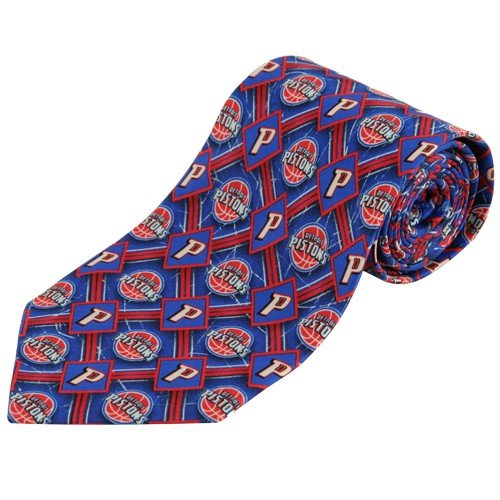 Detroit Pistons Royal Blue Pattern Tie