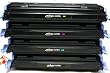 2 Set HP Q6000A, Q6001A, Q6002A, Q6003A compatible laser toner cartridge for Color LaserJet 1600, 2600, 2605 with four color, Black, Cyan, Magenta, Yellow.