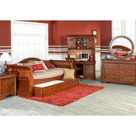 Oberon Cherry 5 pc Daybed Bedroom Plus XBOX Game System