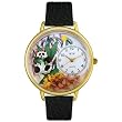 Whimsical Watches Unisex Panda Bear Gold Watch Watch G0150017