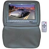 PYLE PL91HRGR 9 HEADREST MONITOR WITH ZIPPER HIDE-AWAY COVER (GRAY)-PYLPL91HRGR