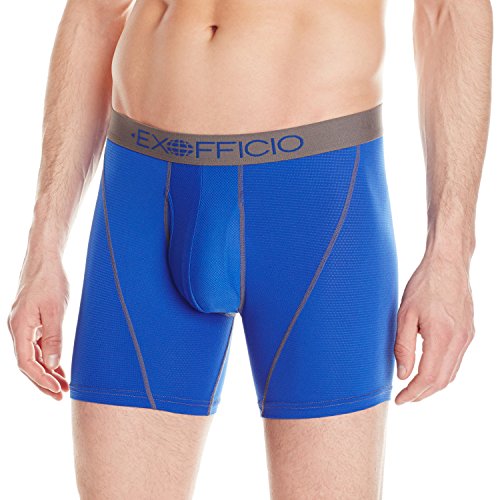 ExOfficio Men's Give-n-Go Sport Mesh 9'' Boxer Brief, Royal, XX-Large