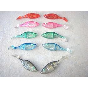 SQUIRMIES Soft Plastic Angel Fish 70mm Pack B